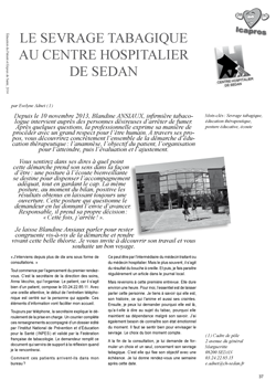 Le sevrage tabagique au CH de Sedan