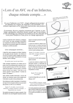 Lors d'un AVC ou Infarctus chaque minute compte